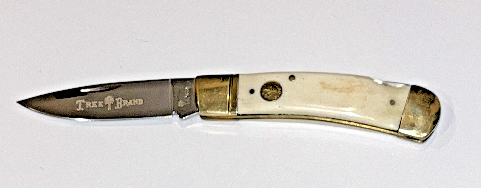 BOKER® Treebrand Lockback Smooth White Classic EDC Pocket Knife 2.95" Blade EUC