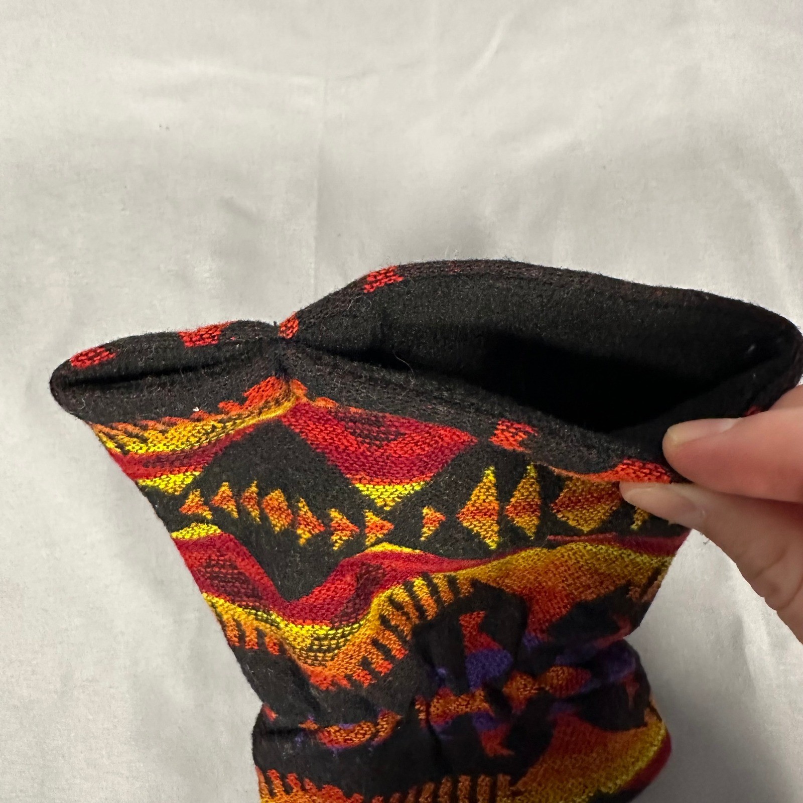 Pendleton Wool Mitten Single Glove Medium Multicolor Excellent Southwestern