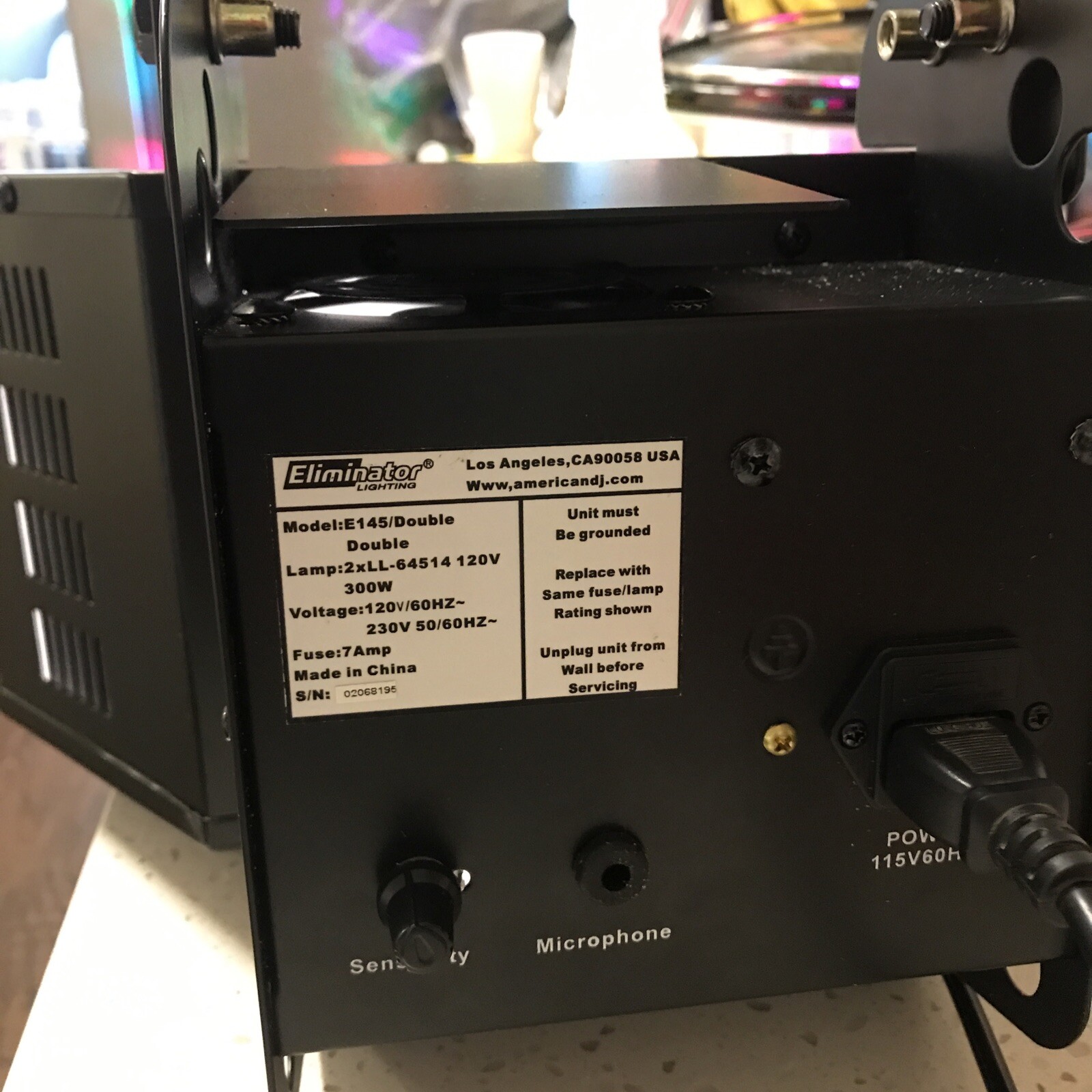 ELIMINATOR LIGHTING E145 ARRAY - Sound Controlled - Excellent Cond