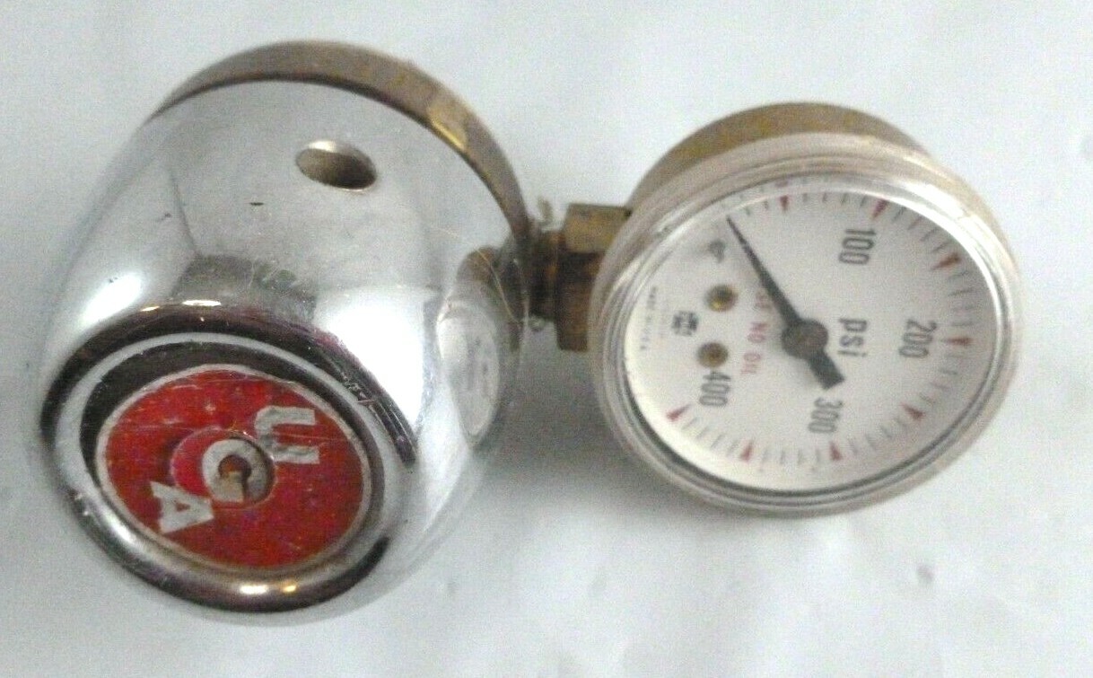 UGA Pressure Regulator USG U.S. Gauge 0-400 PSI R-MC-49 Uniweld Made in USA