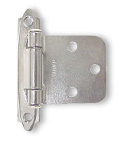 Pair Variable Overlay Hinge Self Closing Chrome