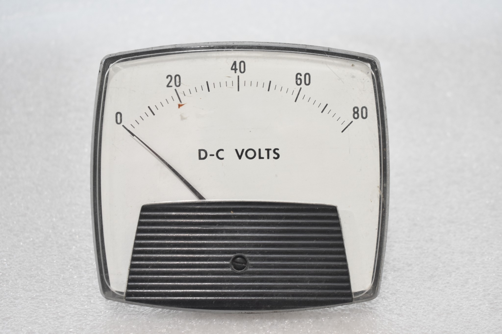 GENERAL MODEL 254 ELECTRIC D-C VOLTMETER, 0-80 VDC, 2 1/2" x 4 1/2" DIAL