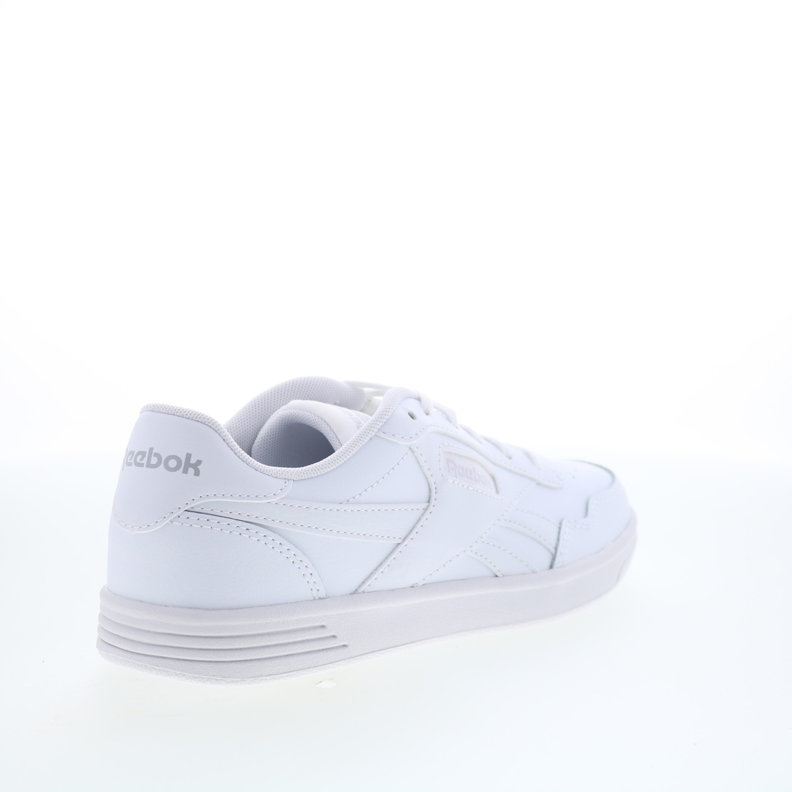 Reebok Court Advance Womens White Leather Lace Up Lifestyle Sneakers Shoes