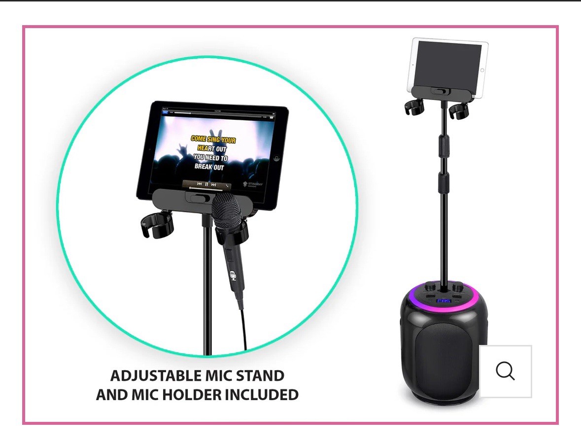 The Singing Machine SMC2035 Sing Cast Max Stand-Alone Karaoke Machine, Stand