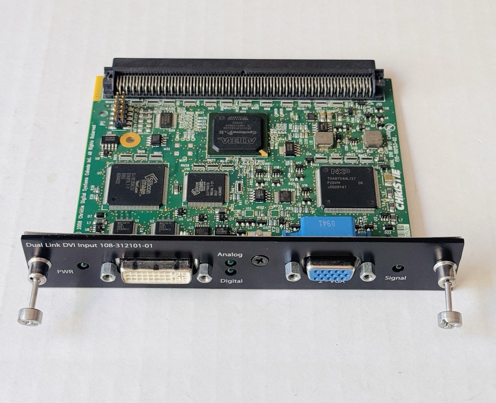 Christie 108-312101-02 Dual Link DVI-I VGA Input Projector Card (015-100153-04)