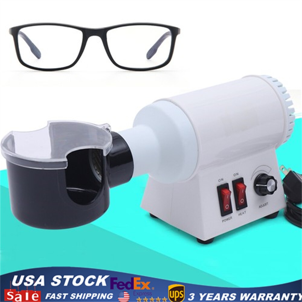 Hot Air Optical Eyeglasses Frame Warmer Frame Heater Temperature Adjustable 110V