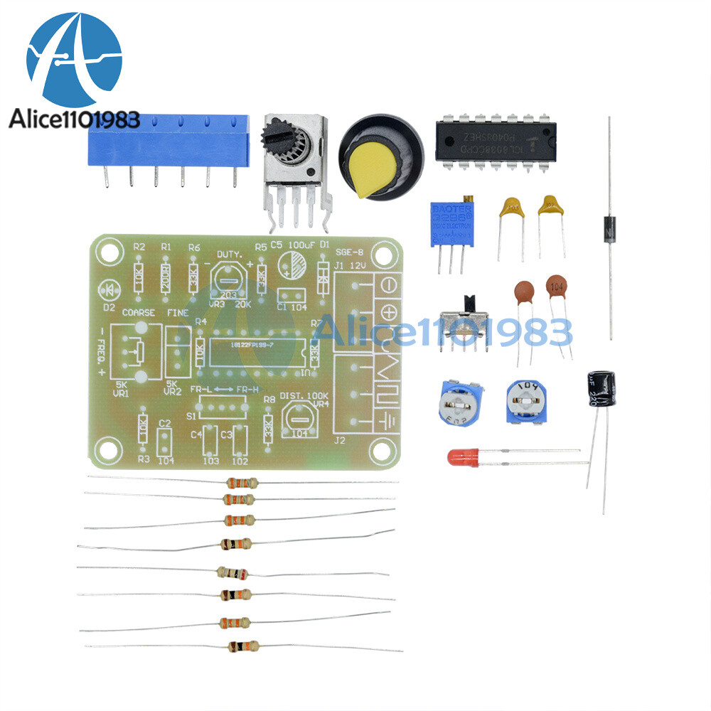 ICL8038 Monolithic Function Signal Generator Module Sine Square Triangle KIT