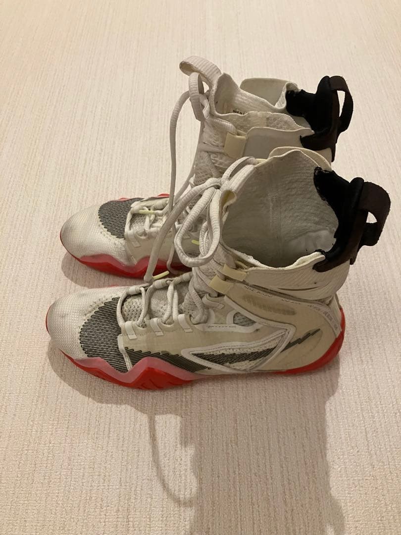Nike HyperKO2 White High Cut Boxing Shoes JP 27.5cm US 9.5 UK 9 Rare