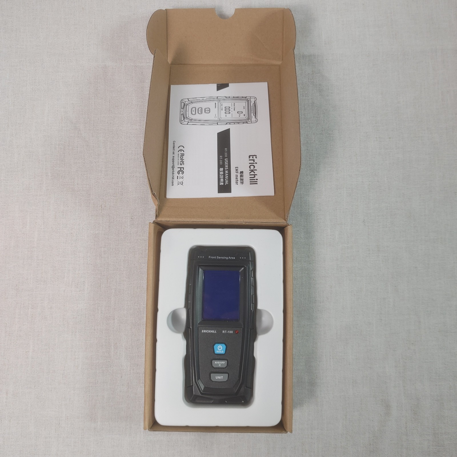 Erickhill Rechargeable EMF Tester Electromagnetic Radiation Tester RT-100