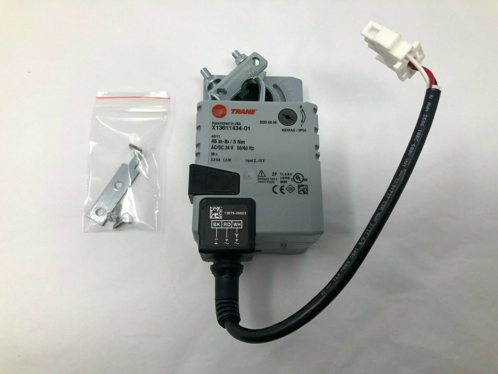 Trane X13611434-01 24V 45 in-lbs Non-Spring Return Rotary Damper Actuator