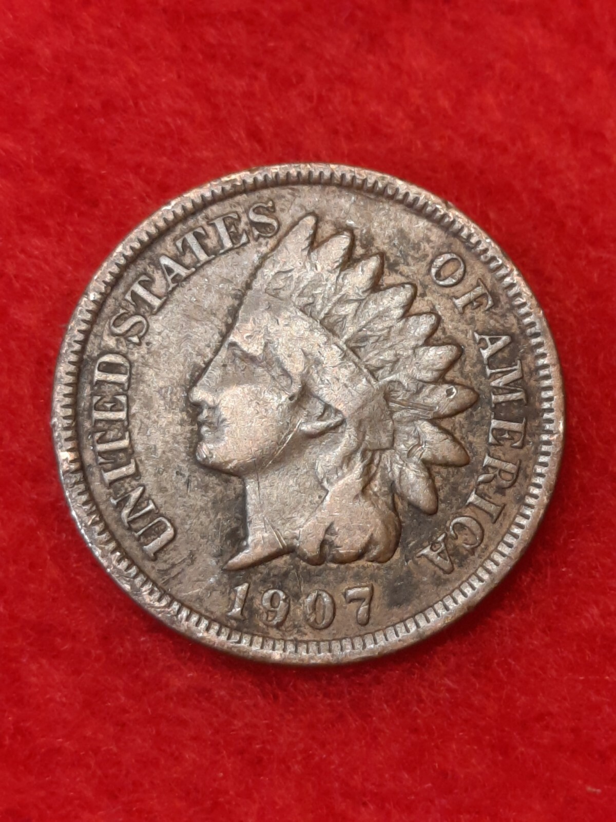 1907  Indian Head Penny #8a