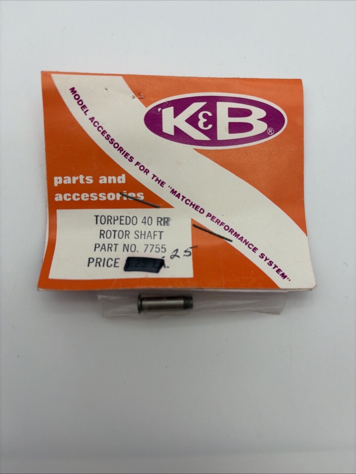 K&B .40 RR  MODEL AIRPLANE ENGINE ROTOR PIN # 7755 SEE PICS NOS B134