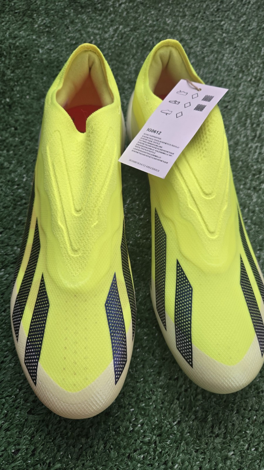Adidas X CRAZYFAST Men’s 6.5 Elite Laceless Firm Ground Soccer Cleats IG0612 NEW