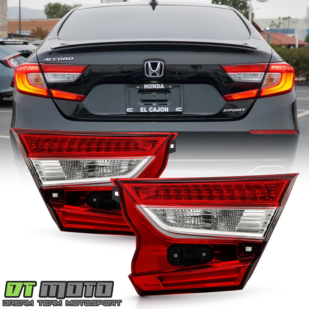 For 2018-2022 Honda Accord LX|EX-L|Sport Inner LED Tail Lights Brake Lamps Set