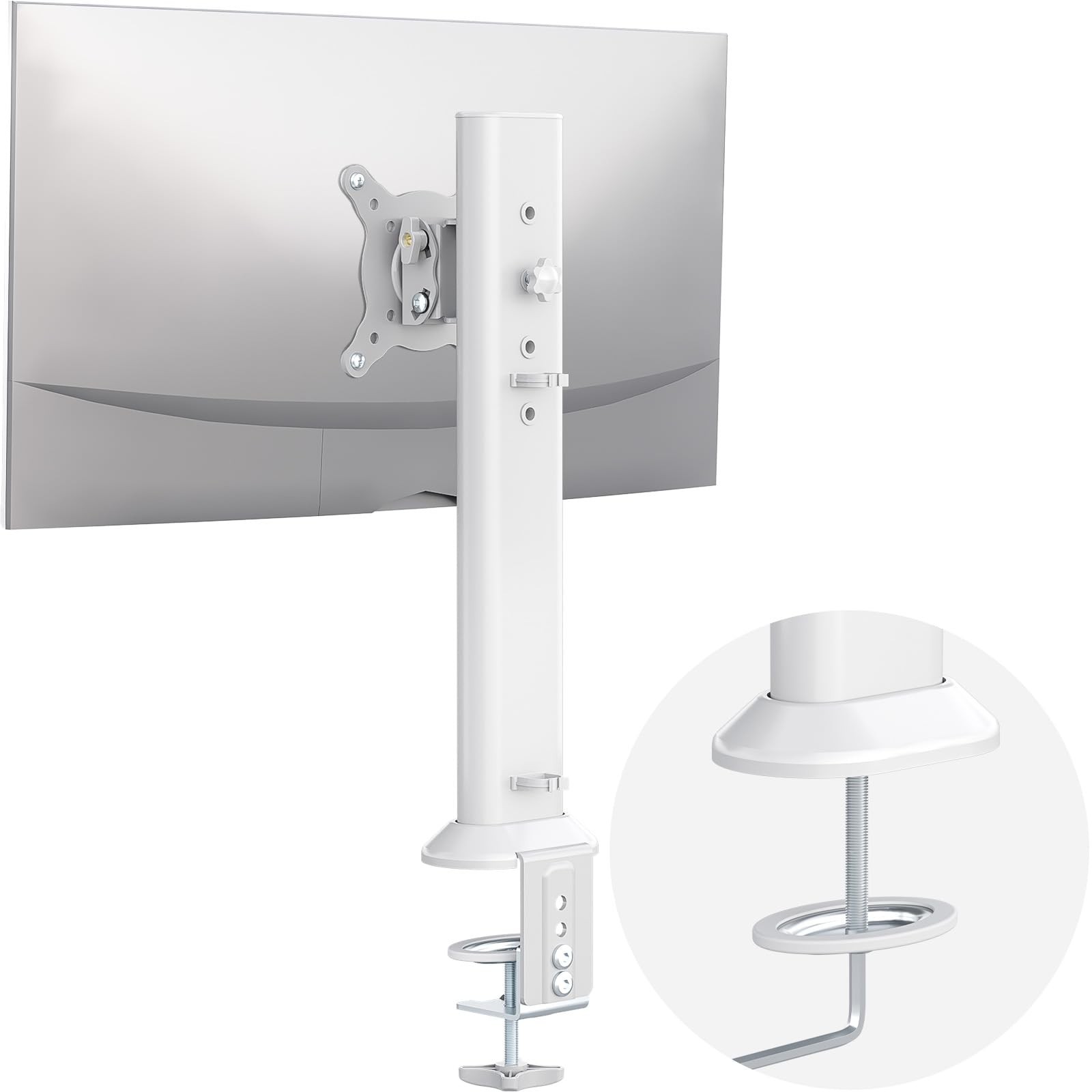 Hemudu Single Desk Monitor Arm Mount Stand Fit for 13 inch to 32 inch Flat Cu...
