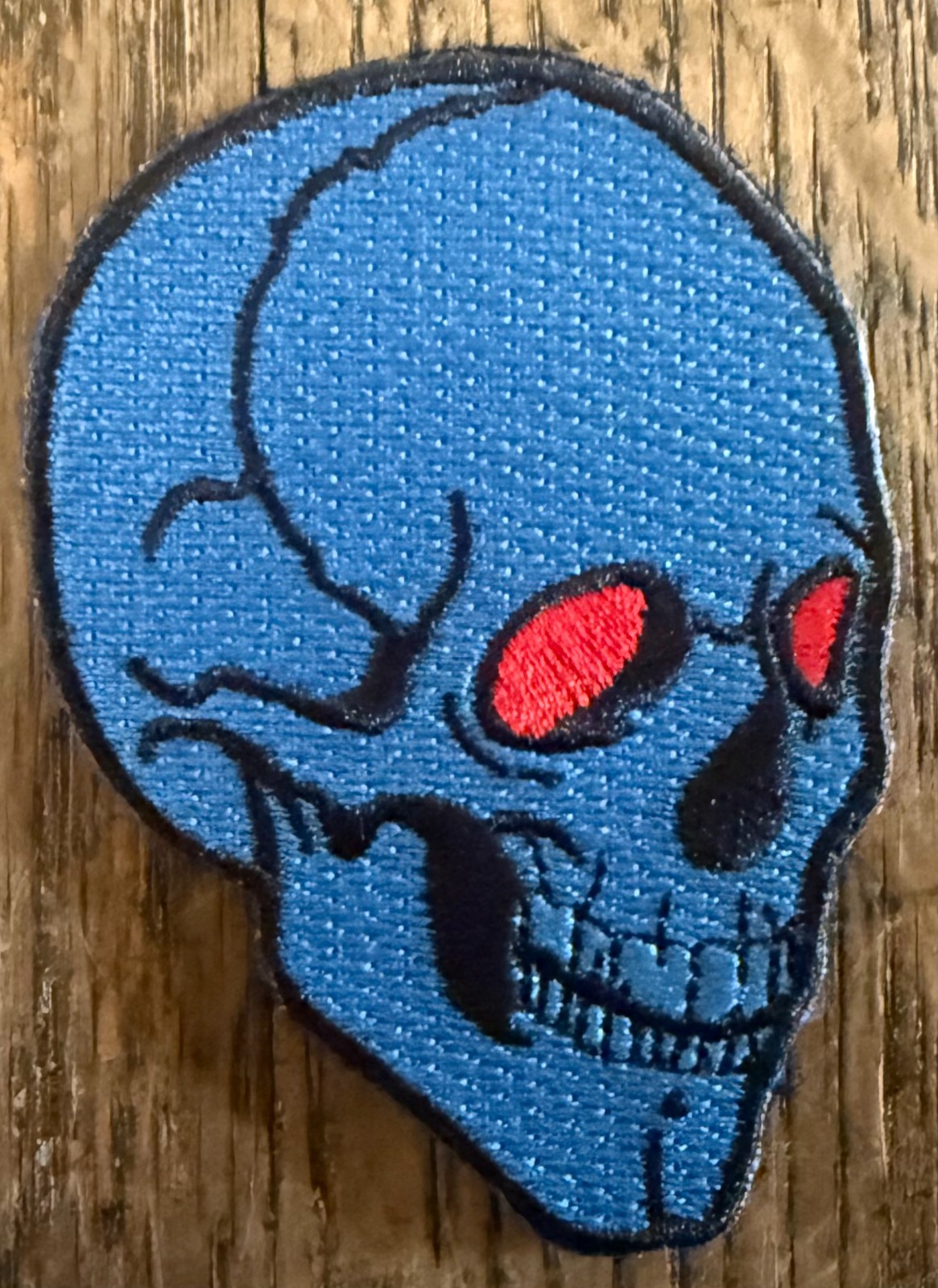 Mars2a "Dead Man" Patch Blue Red Eyes Stitched Variant Patch