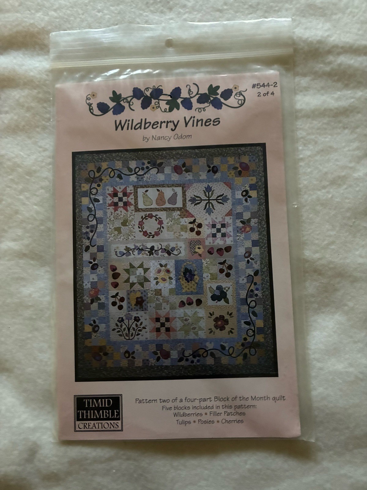 Timid Thimble Creations Wildberry Vines 2 Of 4 By Nancy Odom #554-2