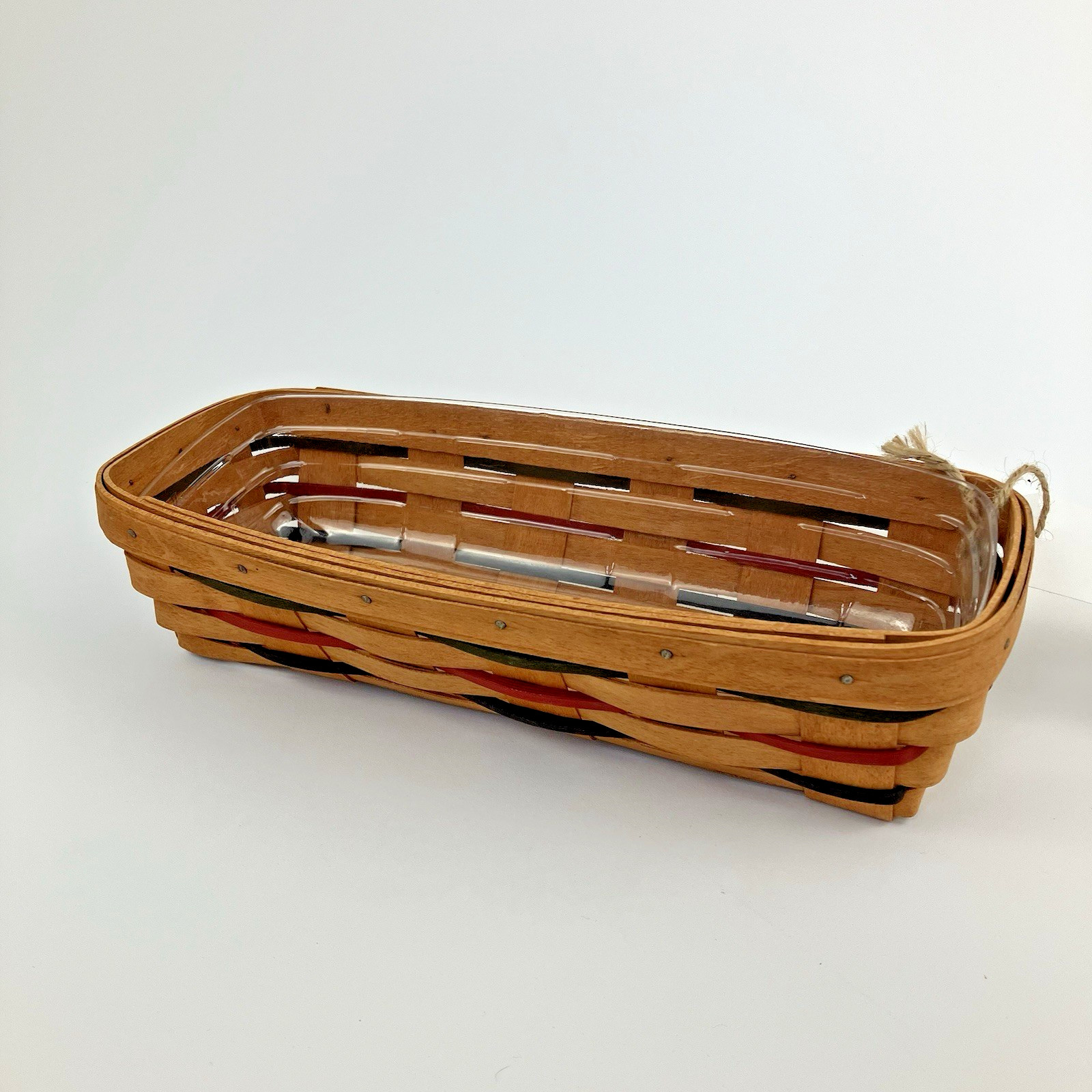 Longaberger Woven Traditions Cracker Basket Set 1993 | Signed VTG (14532)