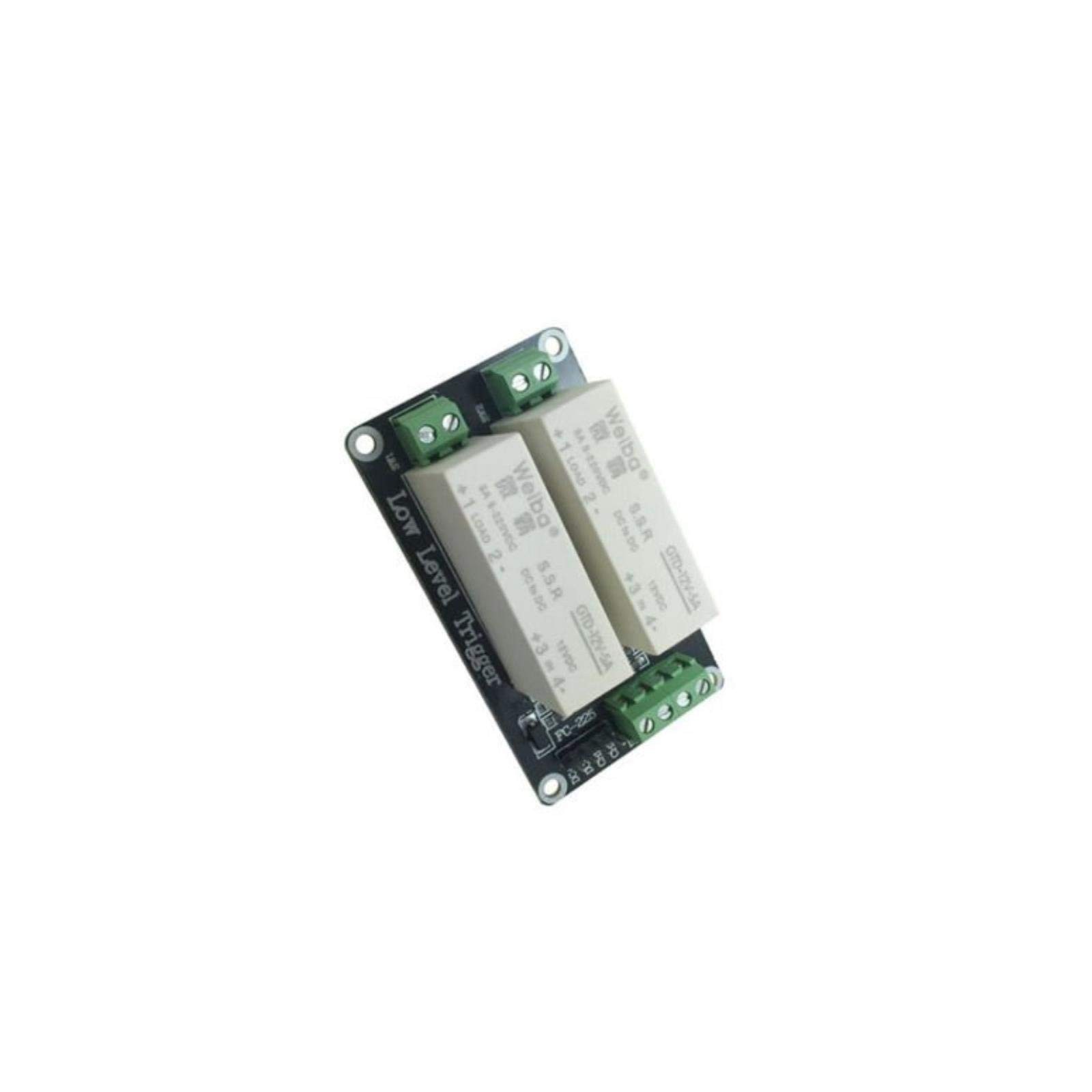 2 Channel SSR Solid State Relay, Low Trigger, 5A 5V DC-DC, Uno R3, Microtivity