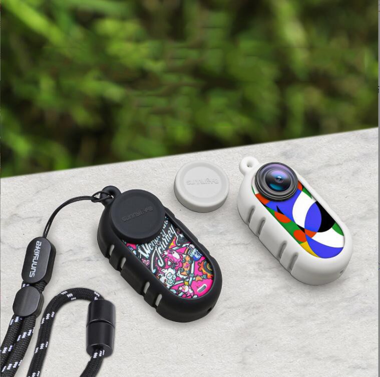 Heat Dissipation Silicone Cover Thumb Camera Sticker Lens Case For Insta360 GO3
