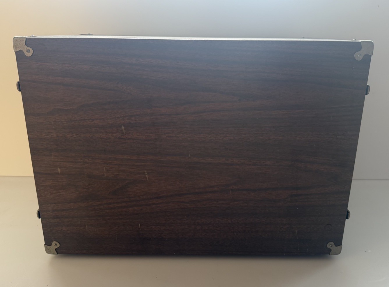 Vtg Nielsen Hardware Wood Musician Storage Transport Case Box 22"x15"x13" 1970s