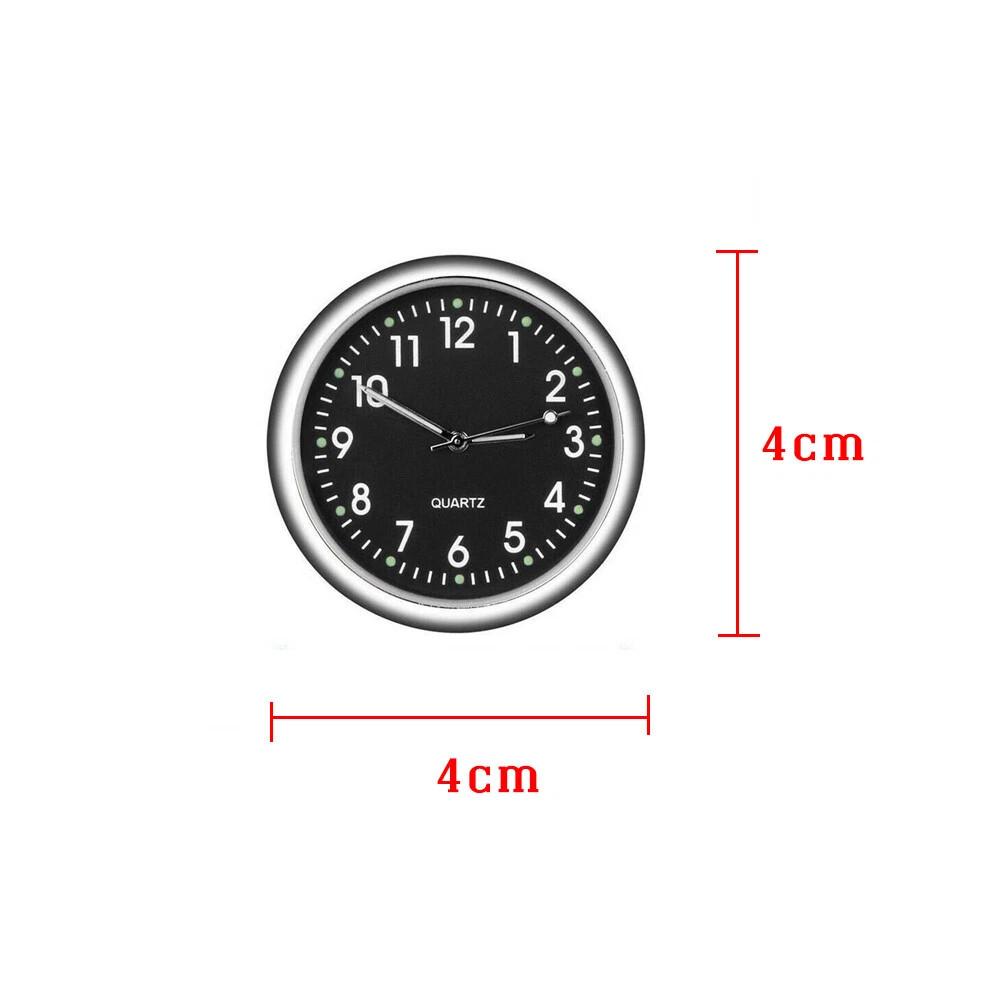 Luminous Stick-On Car Digital Clock Quartz Auto Interior Dashboard Watch