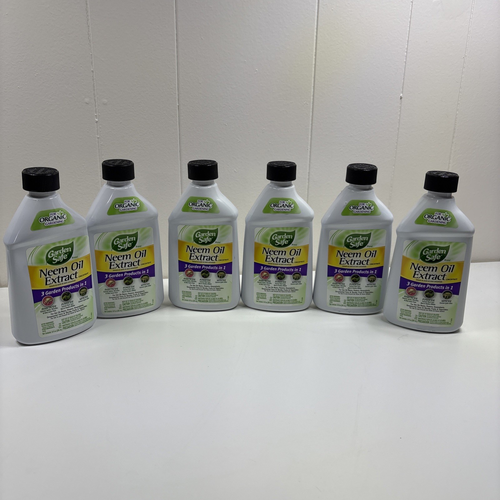 Lot Of 6 Organic Garden Safe Neem Oil Extract Concentrate 10 Oz Insecticide