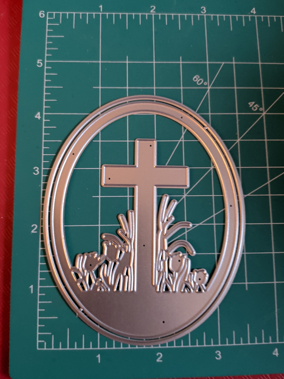 Universal Thin Metal Die Cut Tool Easter  Cross Tulip He Is Risen Christ Jesus