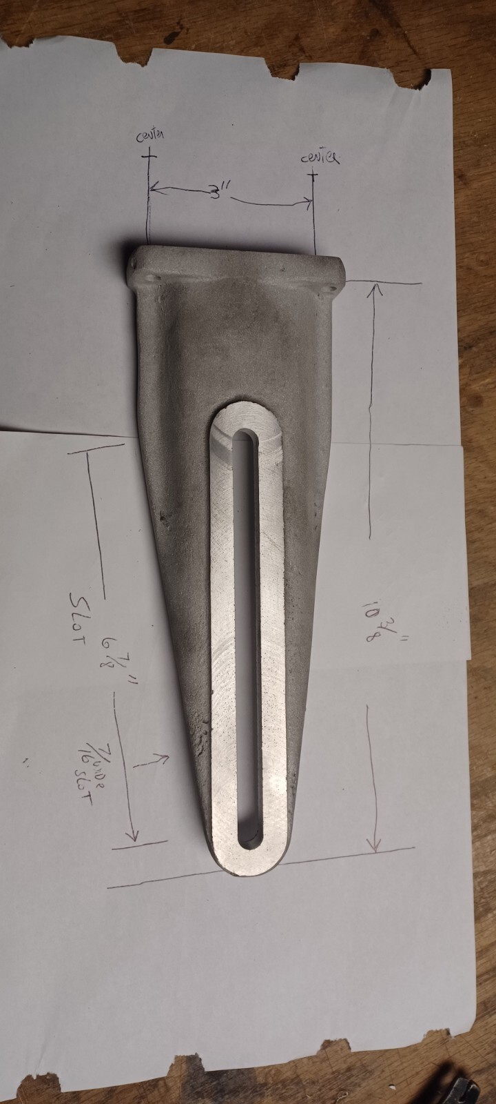 Southbend Heavy 10 Taper Attachment Connecting bracket