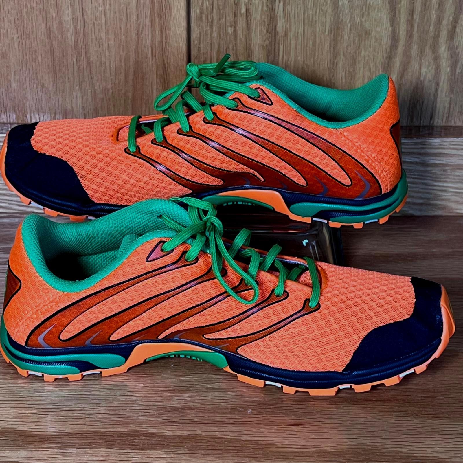 Inov-8 F-Lite 252 Trail Running Shoes Orange Green Womens Size 9.5/Mens Size 8