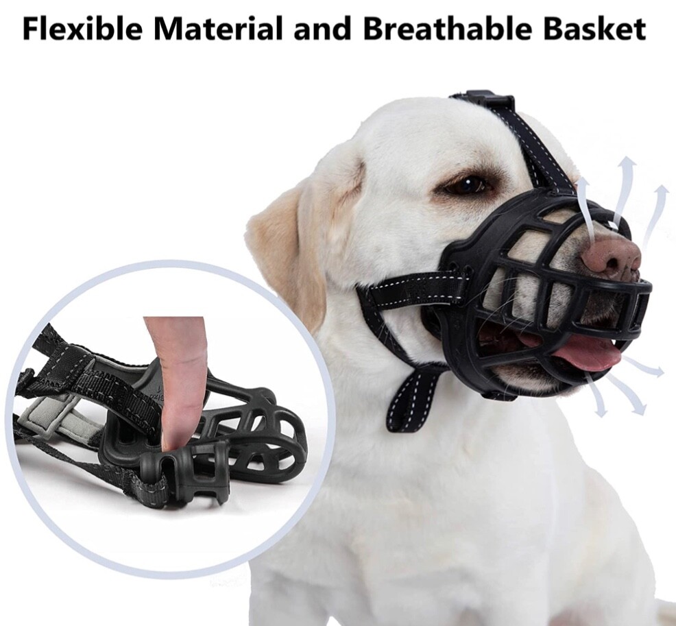 MATCHY2U Basket Dog MuzzlebSize 3 Silicone Black B 4  brand new