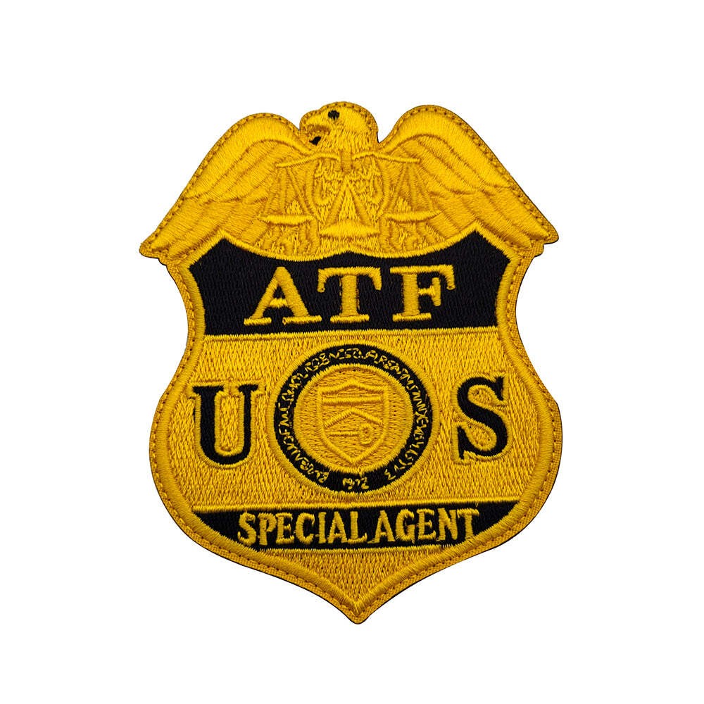 US ATF Agent Shield Hook and Loop Tactical Morale Patch Ships From The USA PAT-9