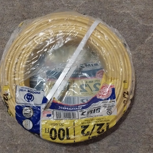 Southwire Romex SIMpull NM-B 12/2 100 ft Yellow Solid Copper Wire 600V