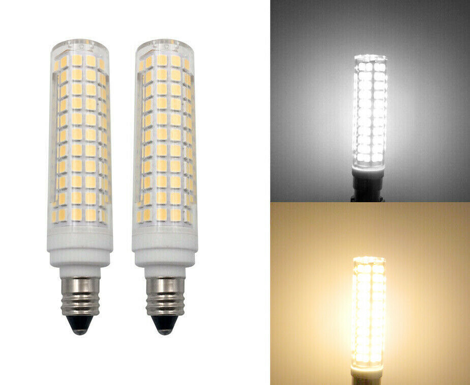 2pcs E11 Mini Base LED bulb 136 Led Ceramics Ceiling fan Light Equivalent 100W