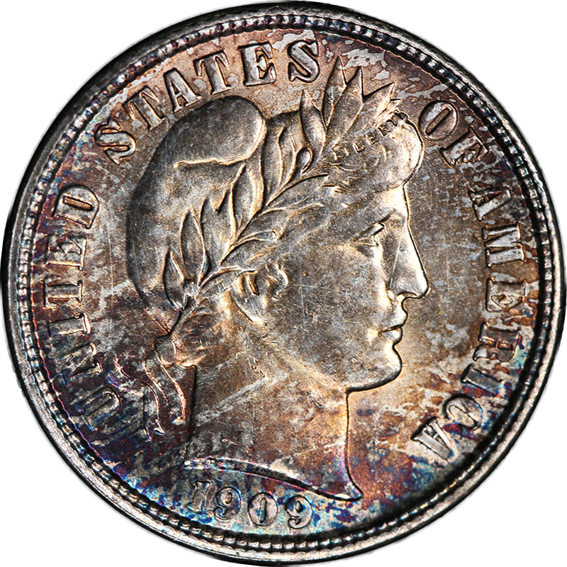 1909-S Barber Dime Choice BU+ Superb Eye Appeal Strong Strike