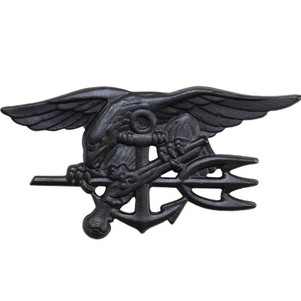 GENUINE U.S. NAVY BADGE: SPECIAL WARFARE - REGULATION BLACK METAL