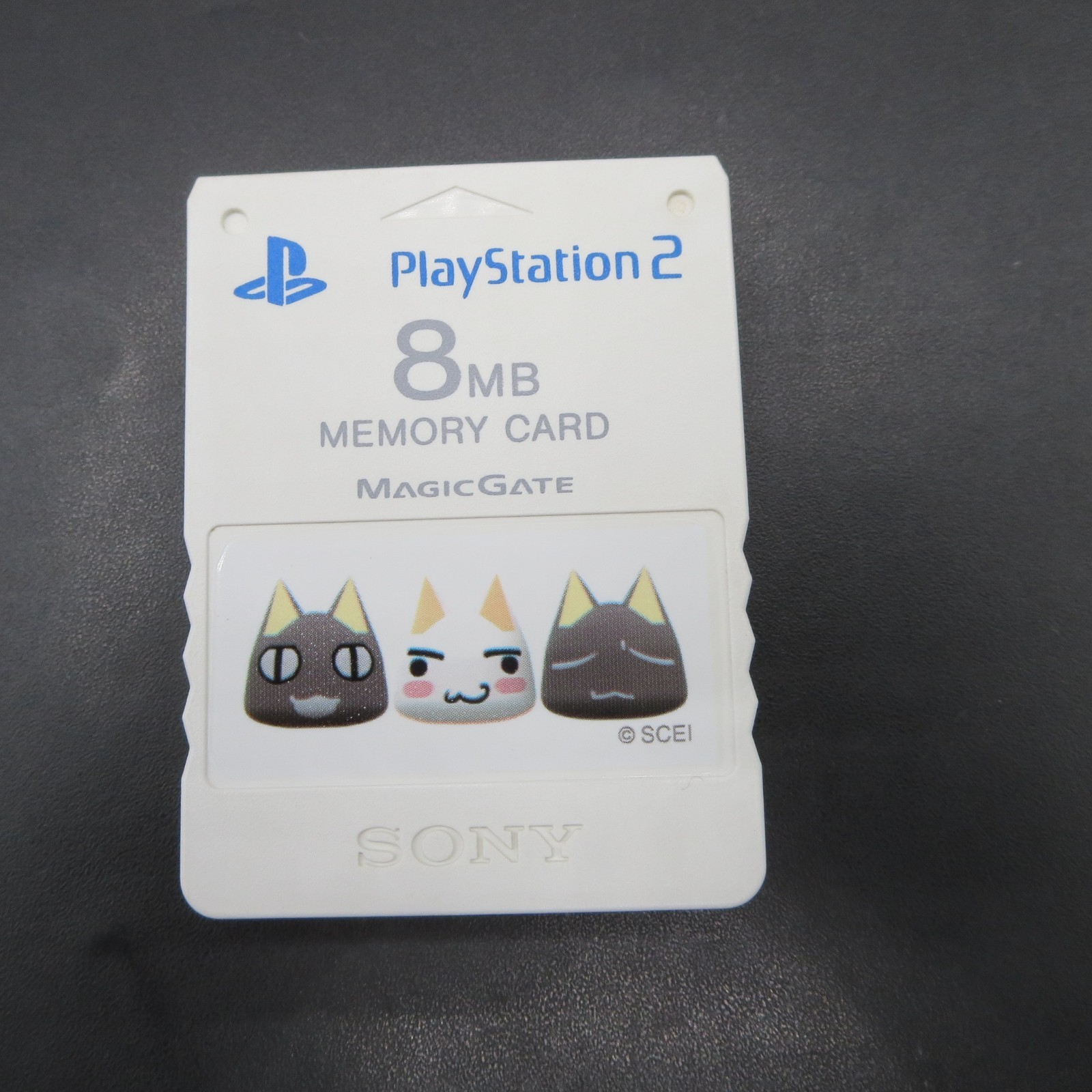 PlayStation 2 Memory Card 8MB Dokodemo Issho White SCPH 10020 Japan Made