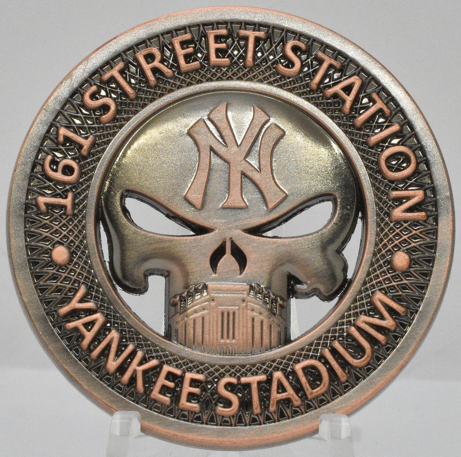 NYPD Yankee Stadium Detail 161 Street Station Bronze Challenge Coin