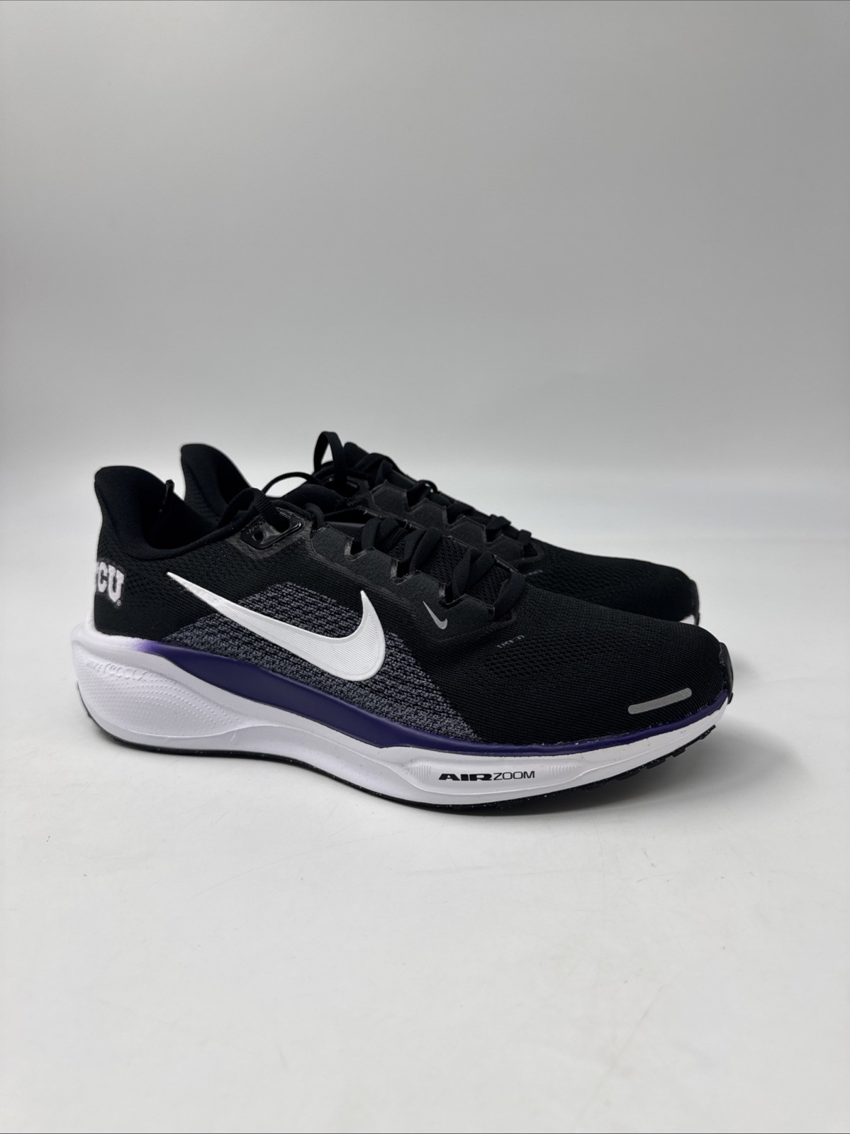 Nike Air Zoom Pegasus 41 TCU Horned Frogs Black Purple FZ5143-002 Men’s Size 8