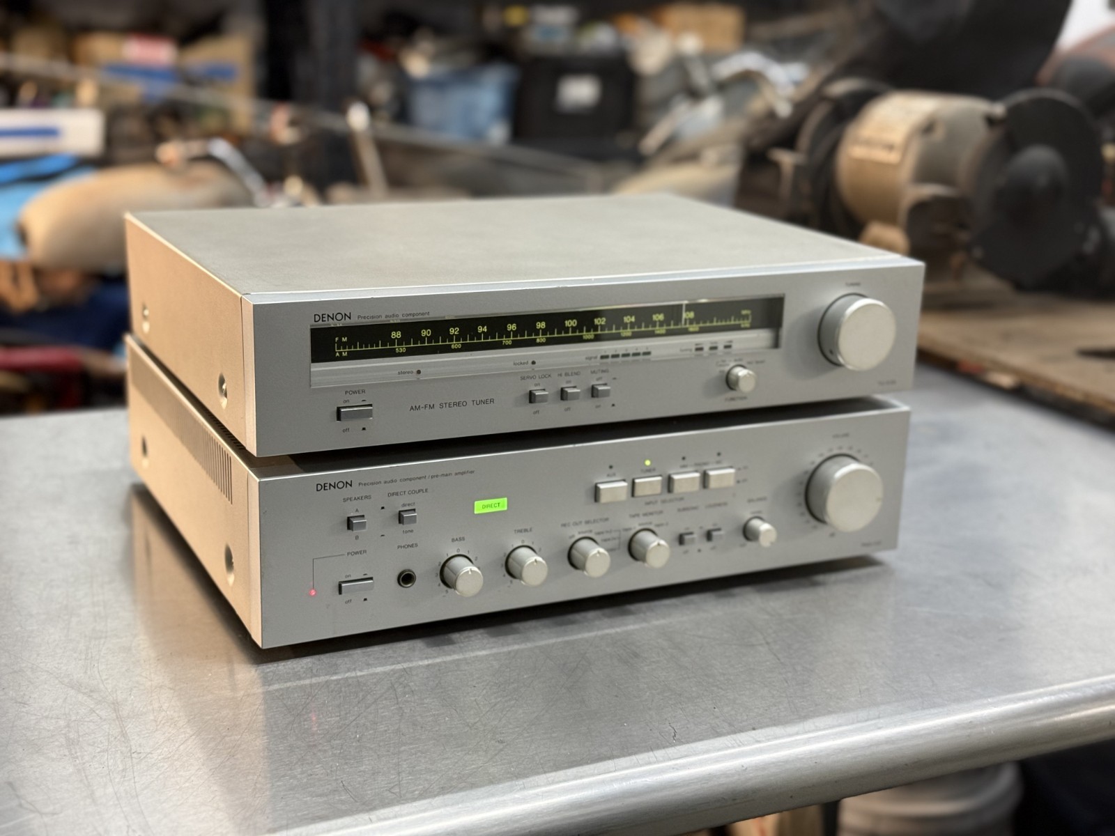 Denon PMA-530 Integrated Amplifier + TU-530 AM/FM Tuner Vintage Hi-Fi