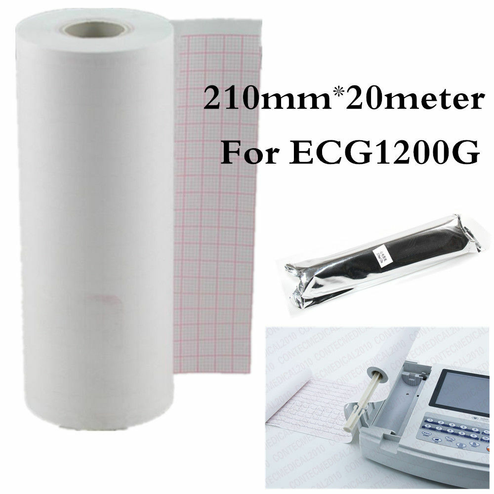 thermal recording paper print paper for CONTEC ECG / EKG 210mm(W)*20m(L),1 rolls