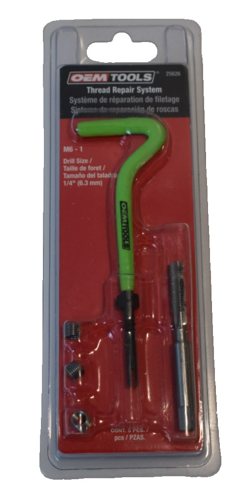 OEM Tools 25626 Thread Repair Kit - Metric M6 - 1 New in Package