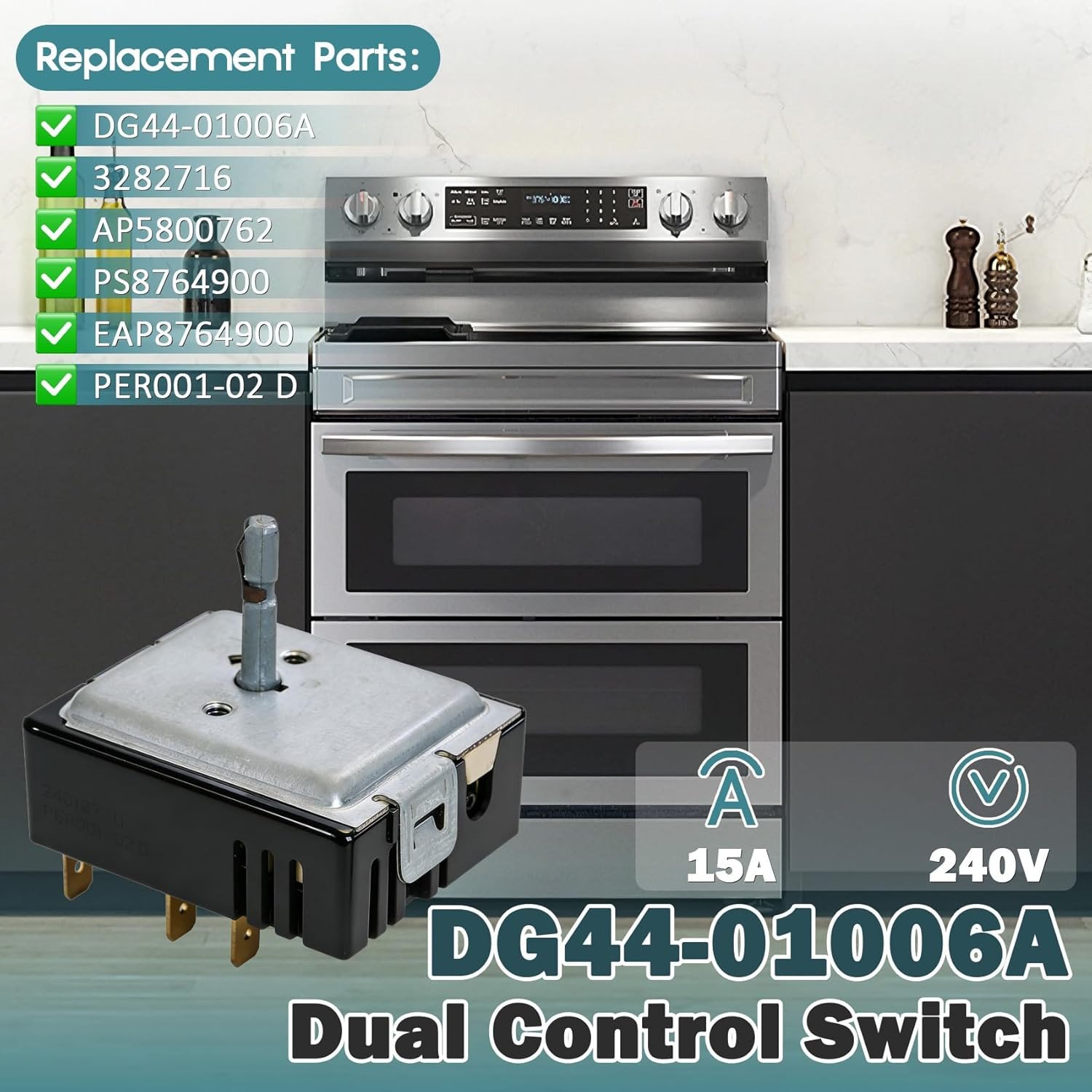 DG44-01006A PER001-02 D Range Regulator - Compatible with Samsung Range/Oven Sur