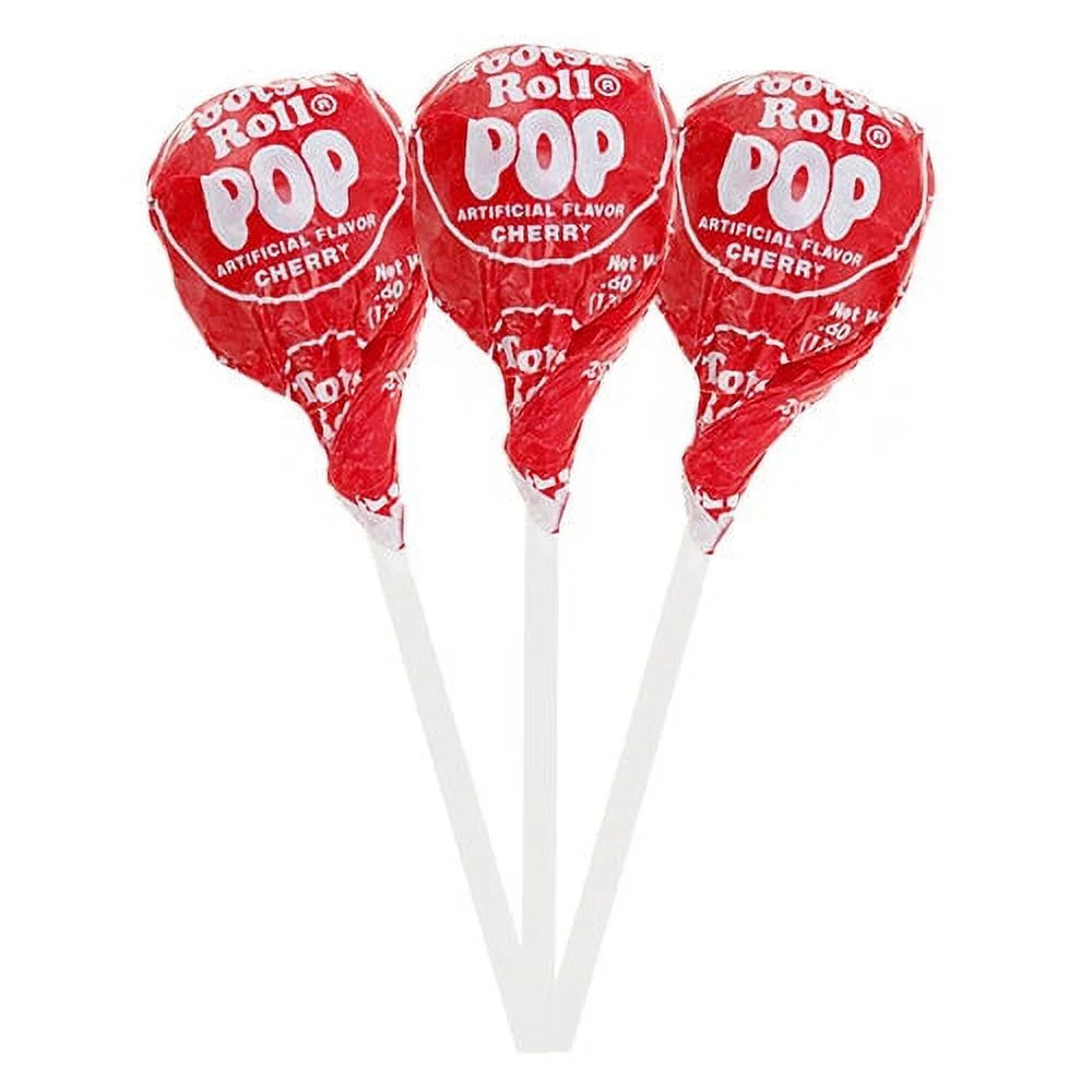 Cherry (Red) Tootsie Pops – Fresh Wrapped Bulk Lollipops – Choose 10–100 Ct