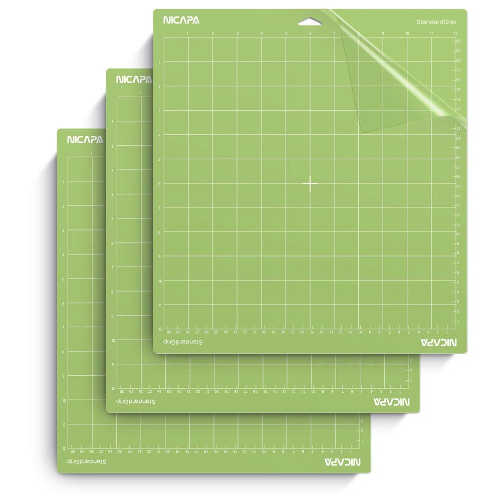 2x12 inch Standard Adhesive Sticky Green Quilting Replacement Cut Mats