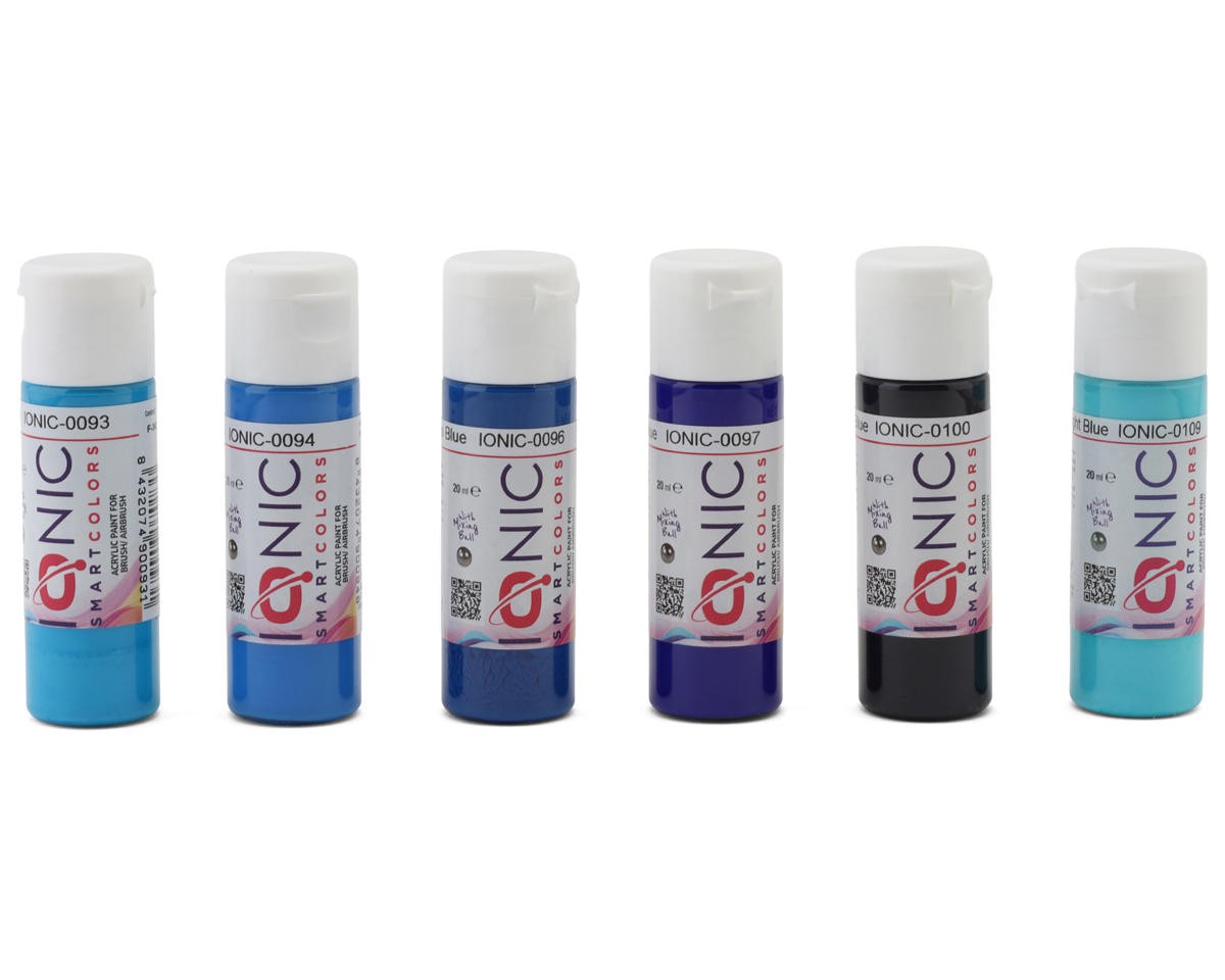 Ammo By Mig Ionic Essential Blue Colors Airbrush Acrylic Paint Set