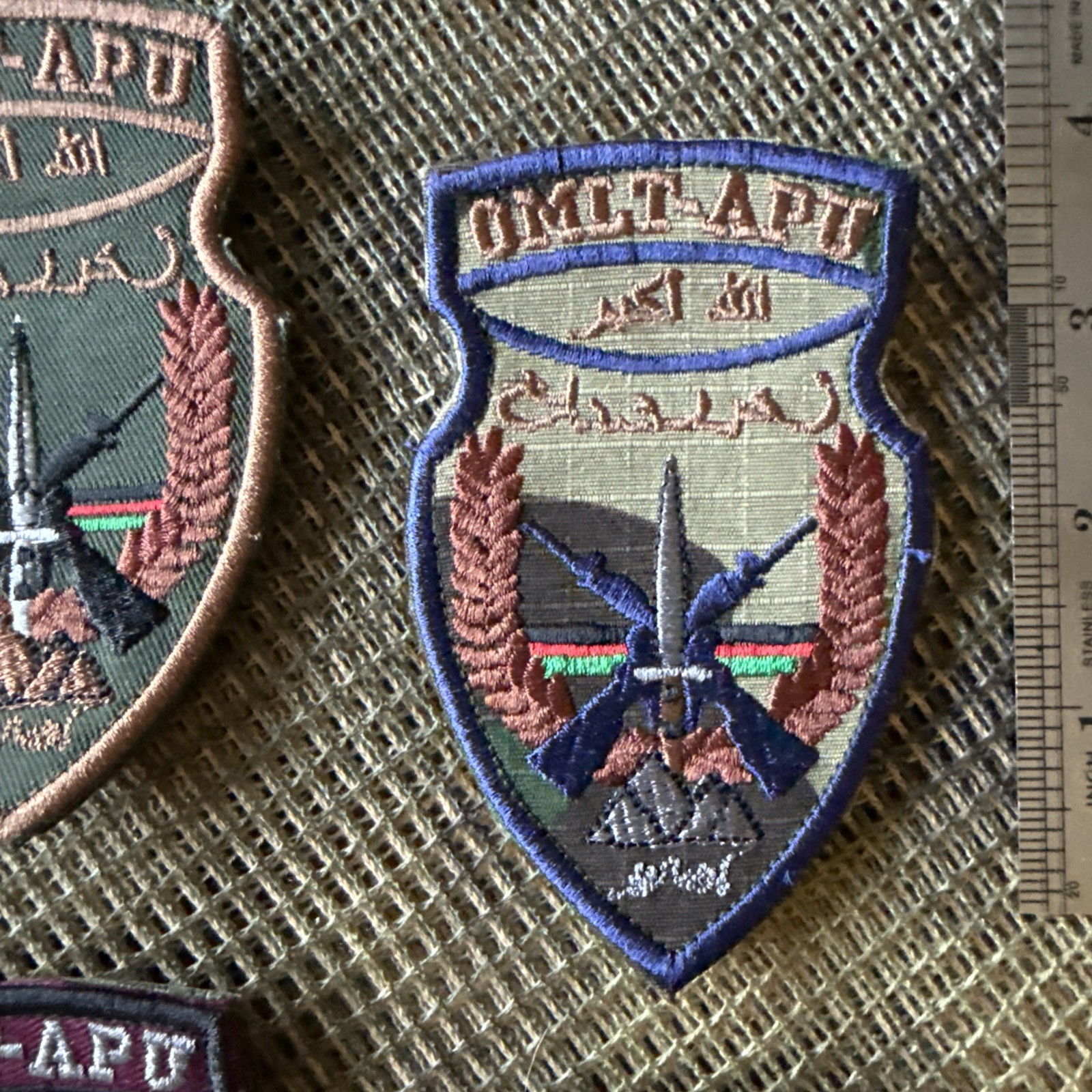 NATO US French OMLT Team PATCH -Afgan War Issue ISAF -4 Patch Set!!!