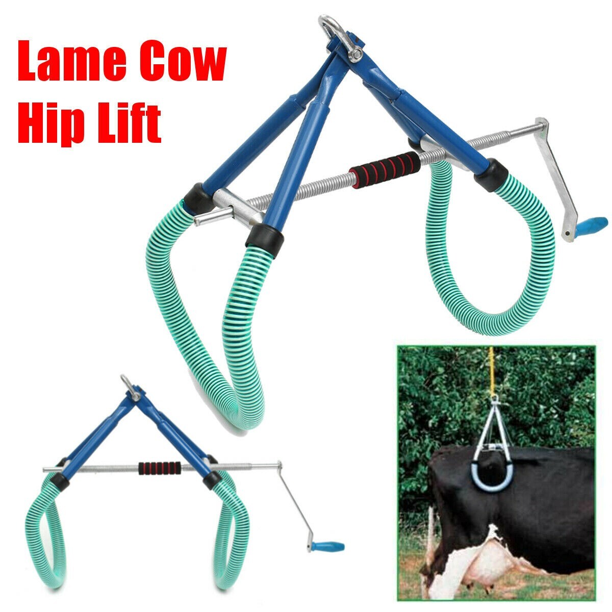 Lame Cow Hip Lift Farm Supply Stand Animal Load Bearing 1T/1000KG