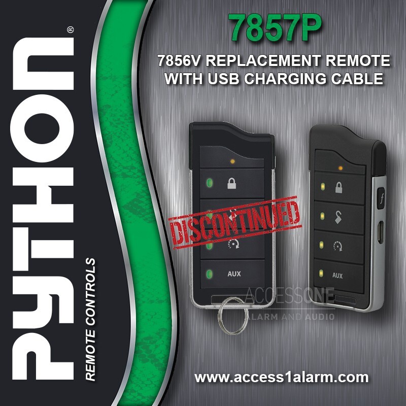Python 7857P 2-Way LED Remote Control With USB Charger and Manual For The 4606P