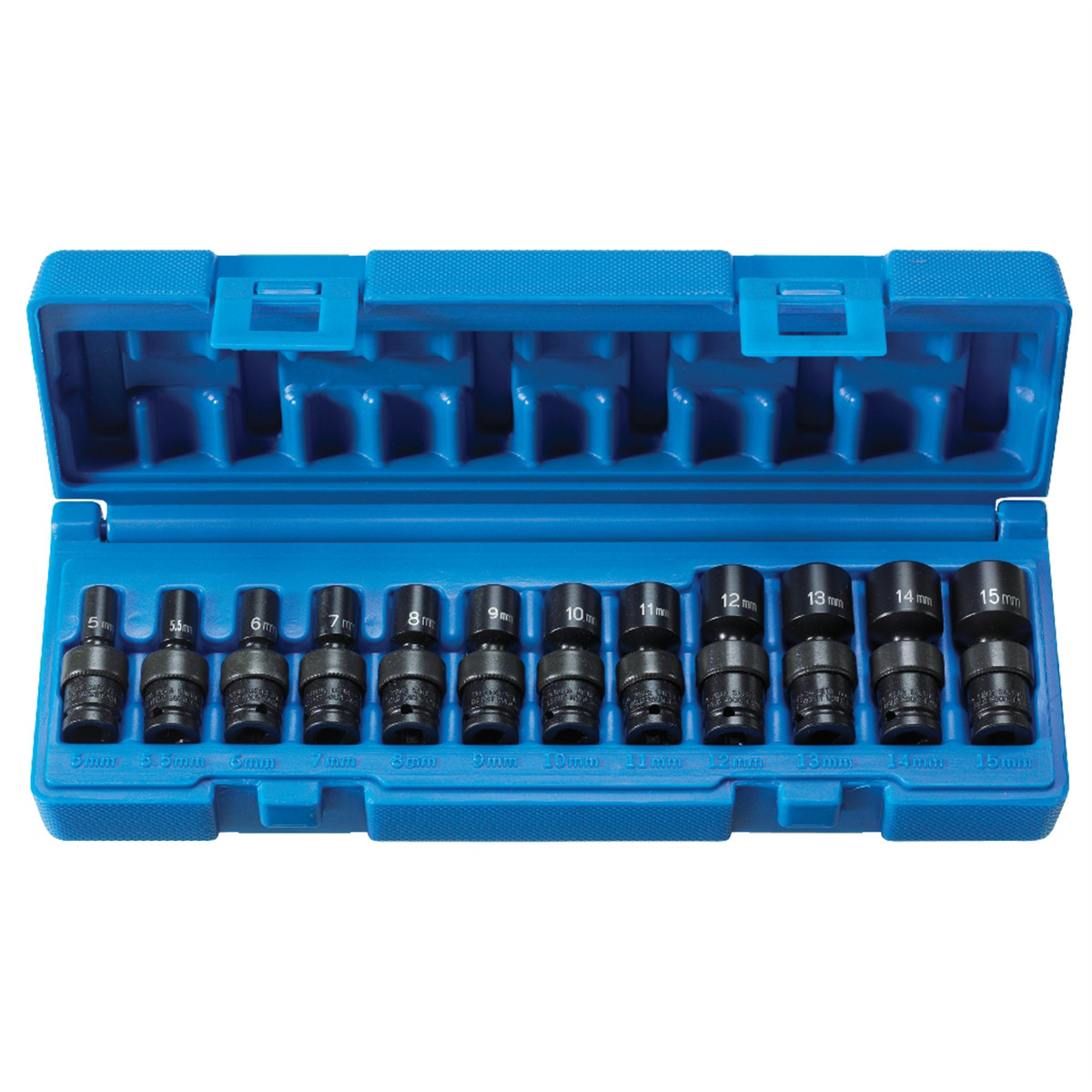 Grey Pneumatic 9712UM 1/4" Surface Drive 12 Pc. Std Univ Metric Set
